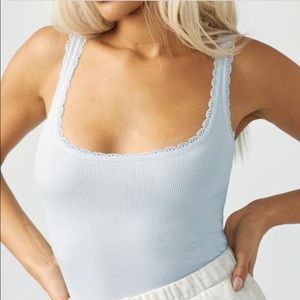 Joah Brown. Lace trim tank